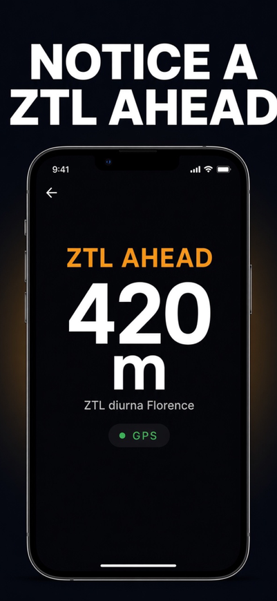 ZTLGuard Driving Mode screen showing zone status